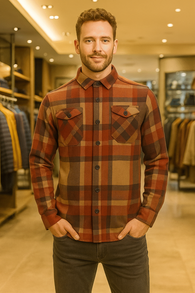 fotografía de productos, indumentaria, camisas cuadros